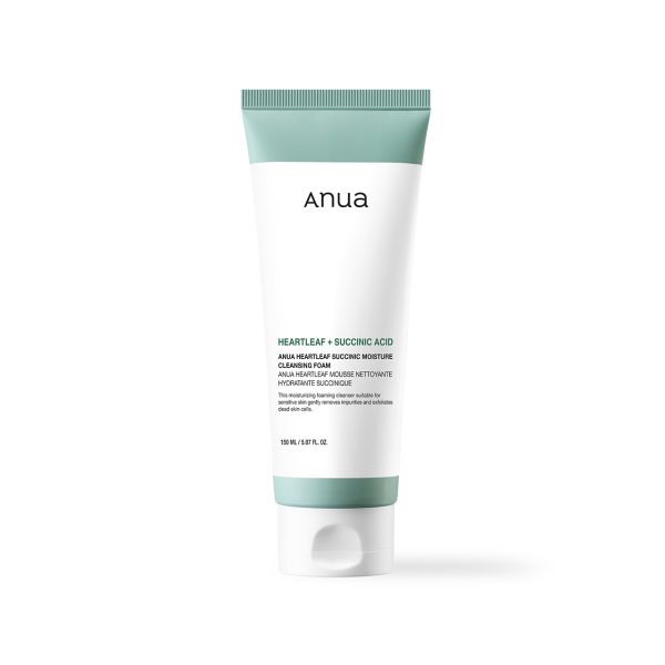 Anua Espuma de Limpeza Heartleaf Succinic Moisture 150 ml