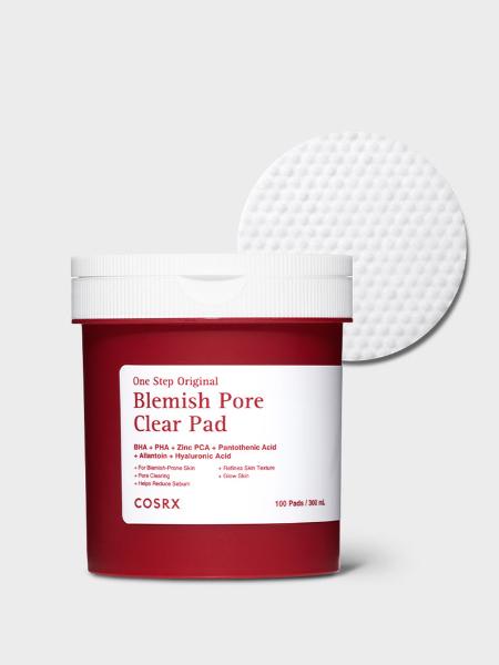 COSRX Discos Faciais One Step Original Blemish Pore Clear — 100 unidades