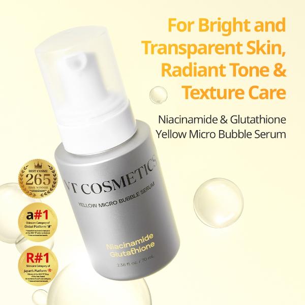 VT Cosmetics Sérum de Microbolhas Amarelo Niacinamida e Glutationa 70 ml