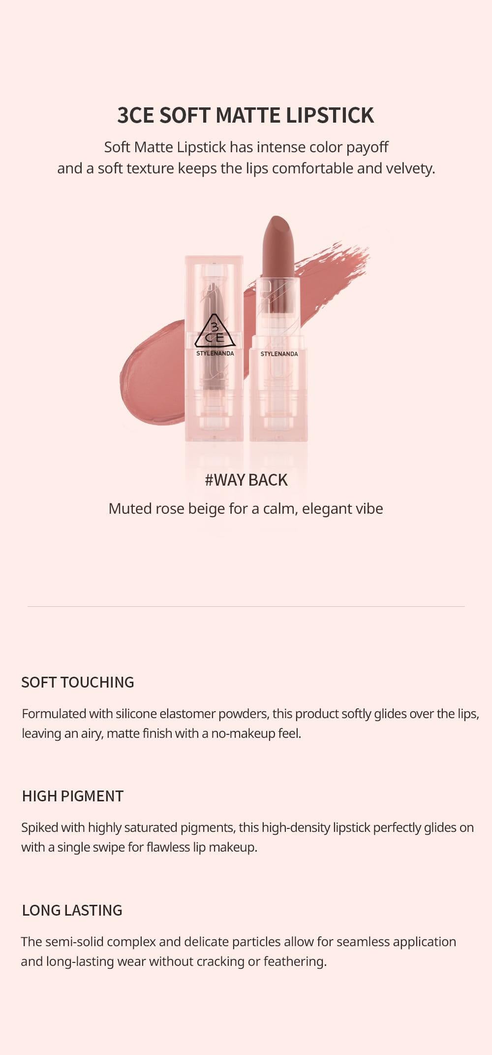 3CE Batom Soft Matte Way Back
