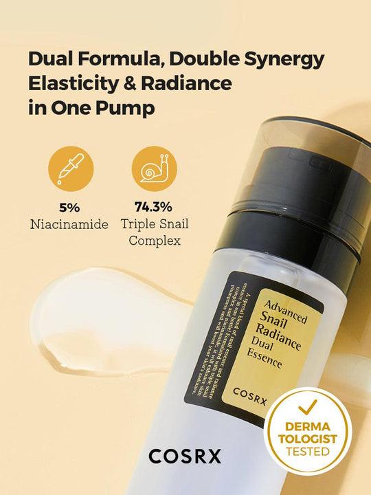 COSRX Essência Dupla Advanced Snail Radiance 80 ml