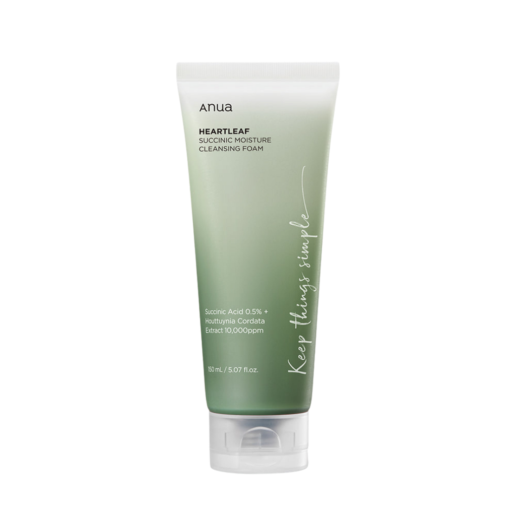 Anua Espuma de Limpeza Heartleaf Succinic Moisture 150 ml