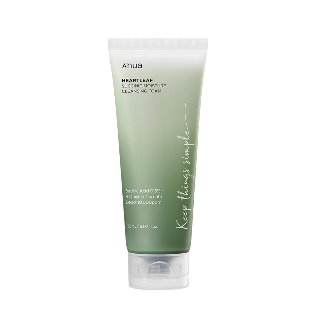Anua Espuma de Limpeza Heartleaf Succinic Moisture 150 ml