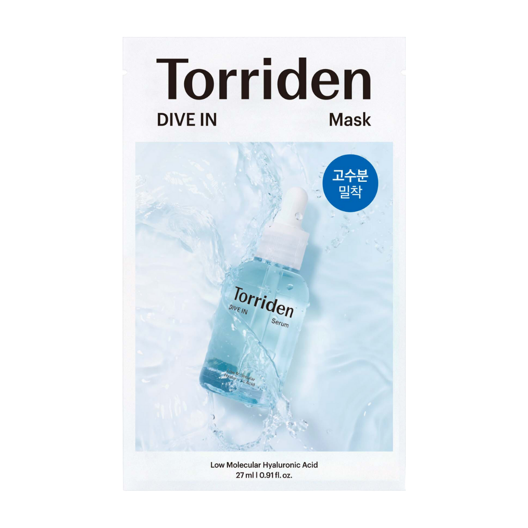 Torriden Máscara em Folha DIVE IN Ácido Hialurônico de Baixo Peso Molecular 10 unidades