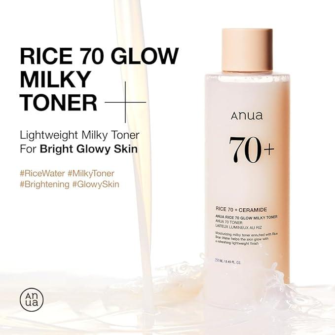 Anua Tônico Leitoso Rice 70 Glow 250 ml