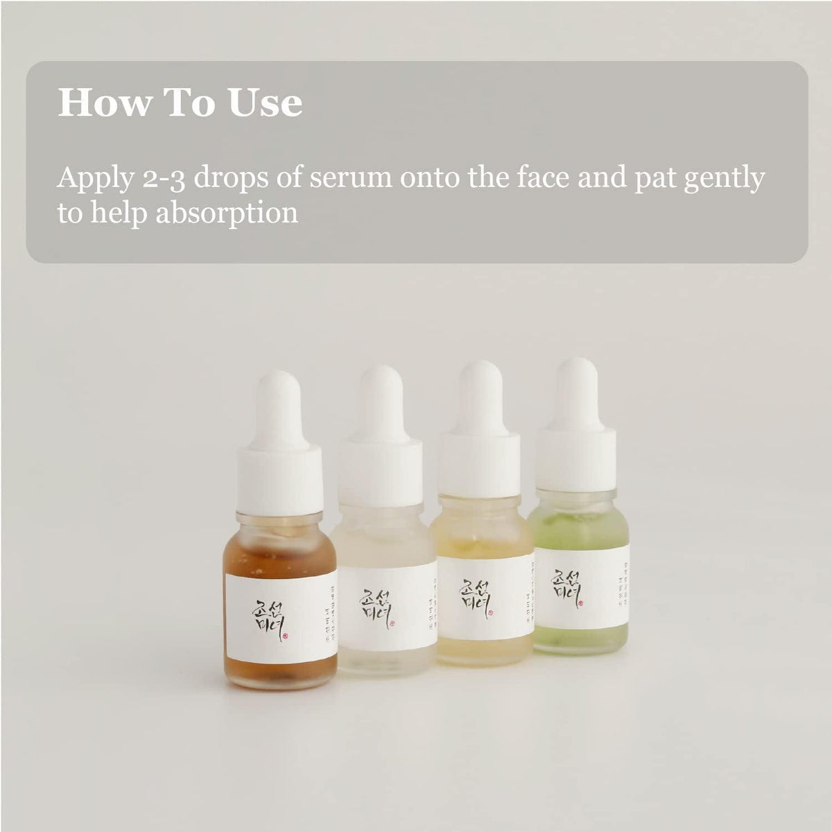 Beauty of Joseon Kit de Séruns Hanbang Discovery — 4 × 10 ml