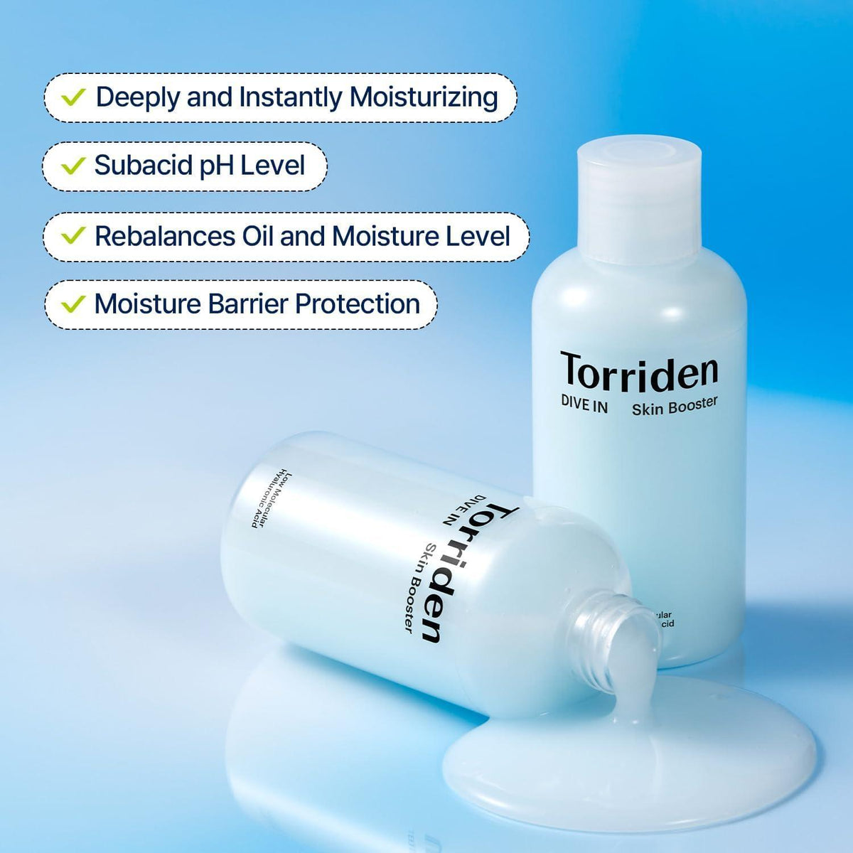 Torriden Potencializador Facial DIVE IN Ácido Hialurônico de Baixo Peso Molecular 200 ml