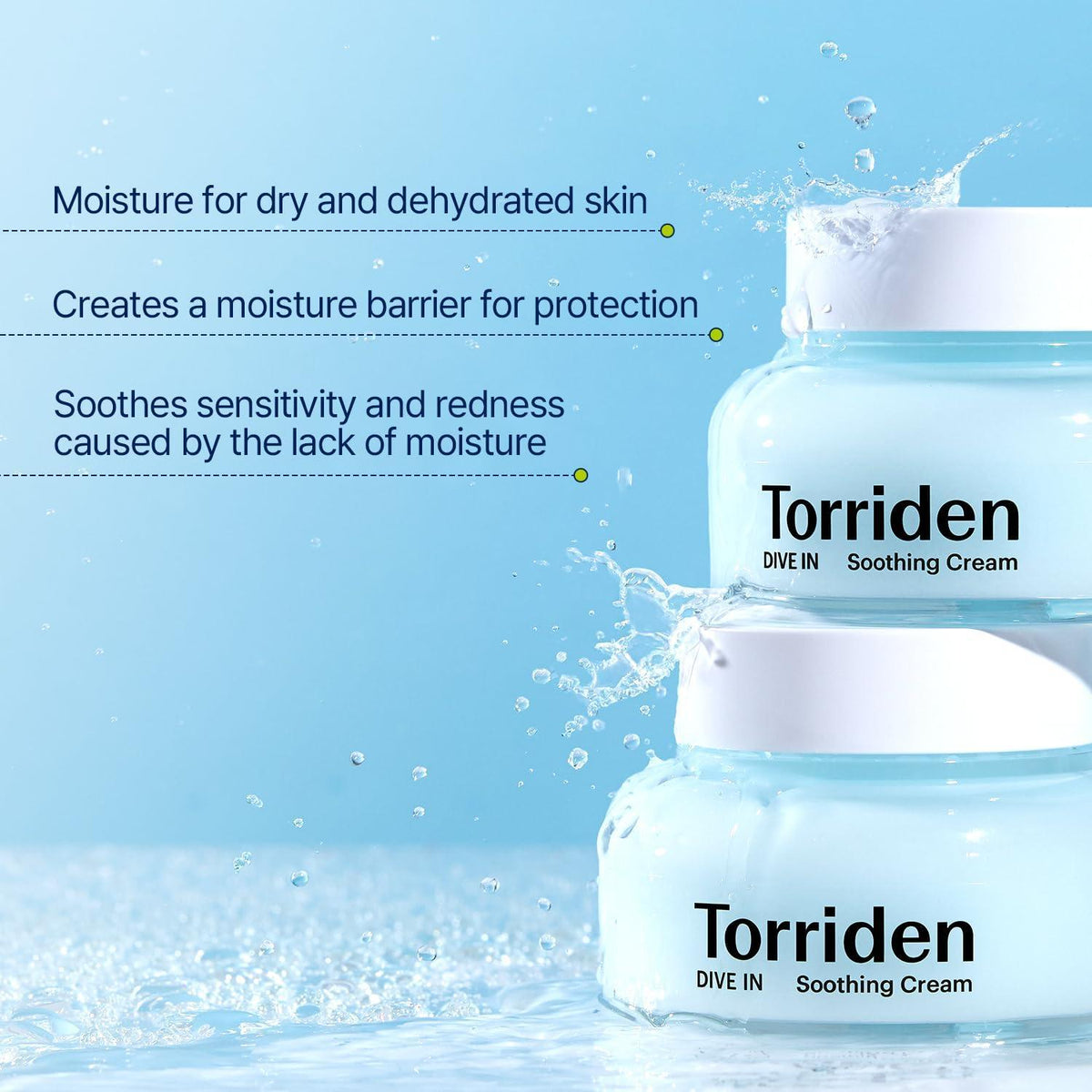 Torriden Creme Calmante DIVE IN Ácido Hialurônico de Baixo Peso Molecular 100 ml