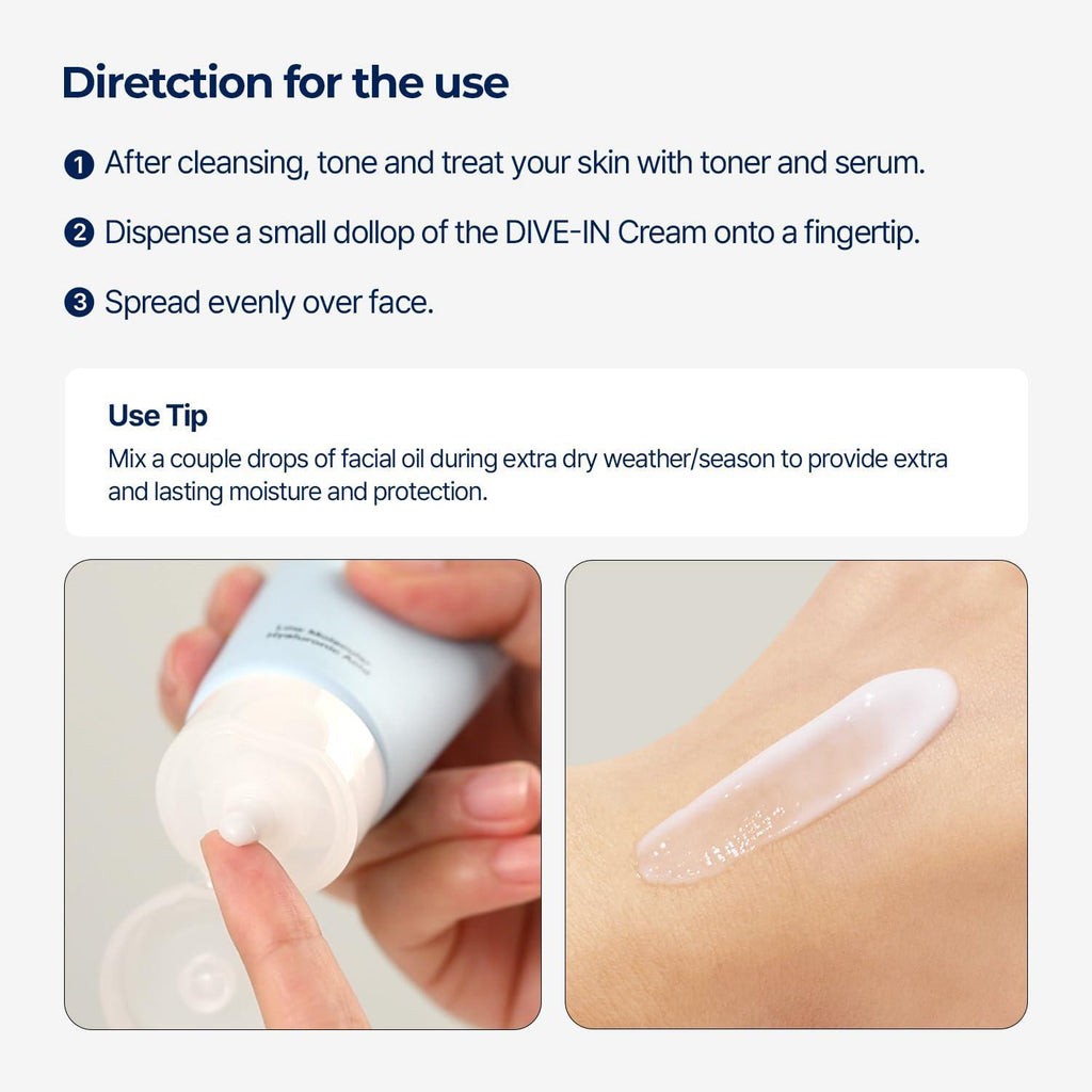 Torriden Creme DIVE IN Ácido Hialurônico de Baixo Peso Molecular 80 ml
