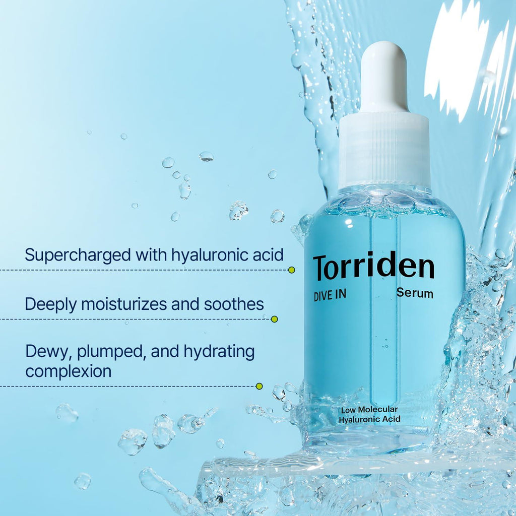 Torriden Sérum DIVE IN Ácido Hialurônico de Baixo Peso Molecular 50 ml