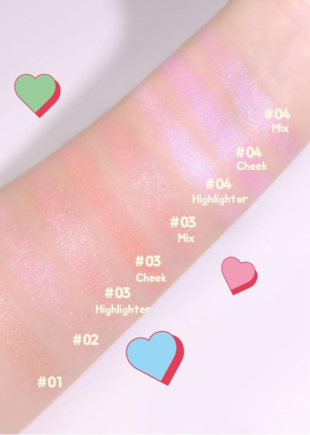 Colorgram Iluminador Milk Bling Heartlighter 02 Pink Heart