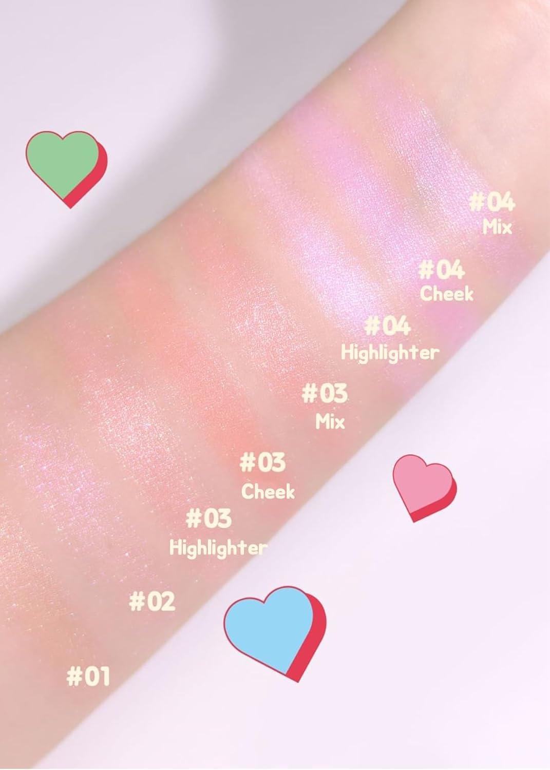 Colorgram Iluminador Milk Bling Heartlighter 02 Pink Heart