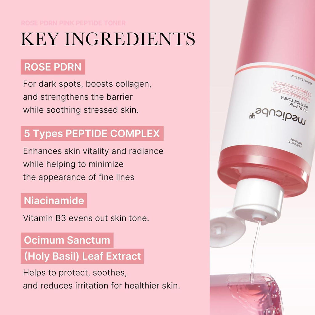Medicube Tônico Calmante PDRN Pink Cica 250 ml