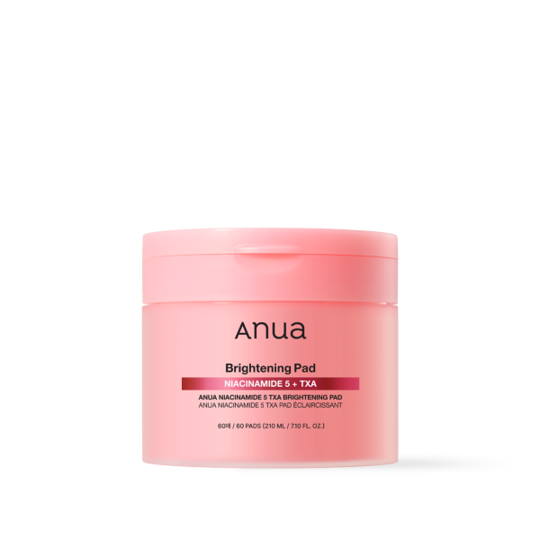 Anua Discos Faciais Iluminadores Niacinamide 5 + TXA — 60 unidades, 210 ml