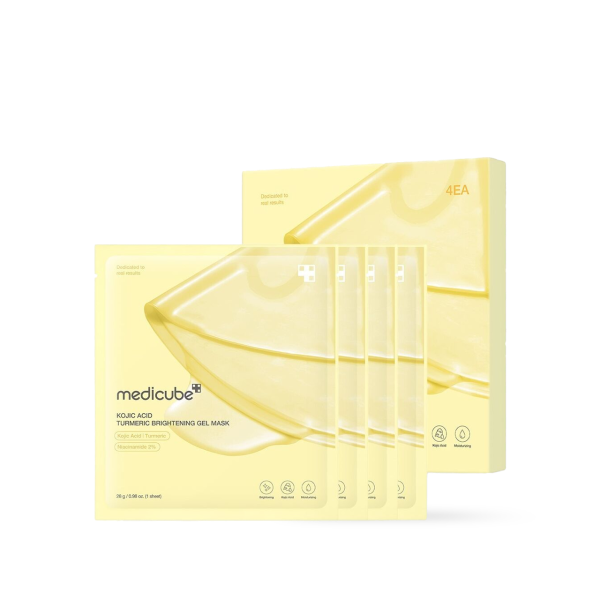 Medicube Máscara Iluminadora em Gel com Ácido Kójico e Cúrcuma 4 unidades