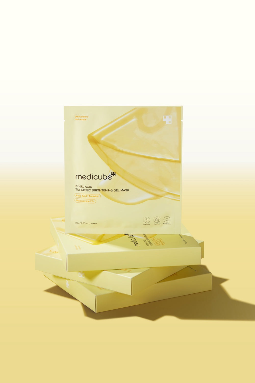 Medicube Máscara Iluminadora em Gel com Ácido Kójico e Cúrcuma 4 unidades
