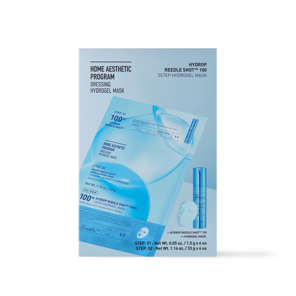 VT Cosmetics Máscara de Hidrogel Hydrop Reedle Shot 4 unidades