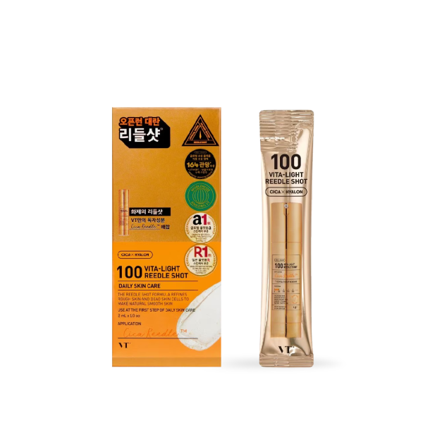 VT Cosmetics Vita-Light Reedle Shot 100 Kit 10 Ampolas