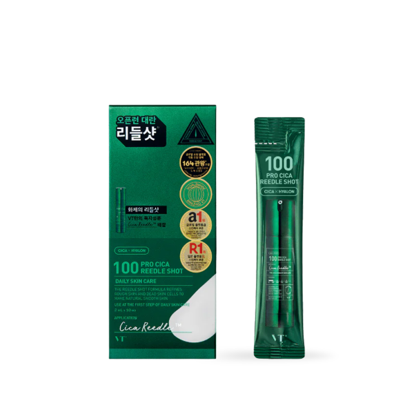 VT Cosmetics Pro Cica Reedle Shot 100 Kit 10 Ampolas
