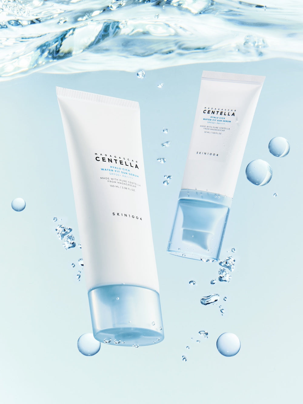 SKIN1004 Protetor Solar em Sérum Madagascar Centella Hyalu-Cica Water-Fit
