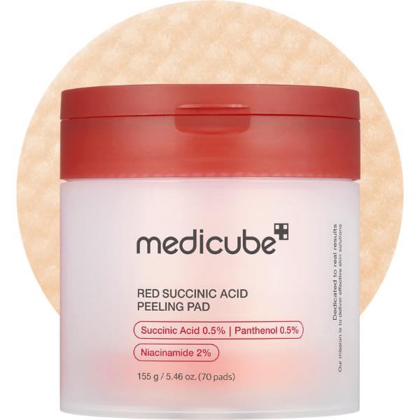 Medicube Discos Esfoliantes Red Ácido Succínico 70 unidades