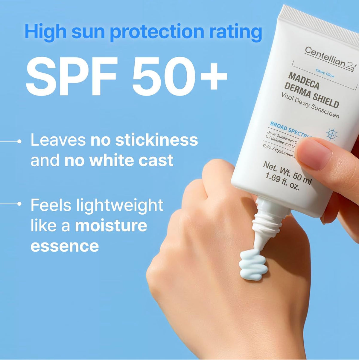 Centellian24 Protetor Solar Madeca Derma Shield Vital Dewy 50 ml