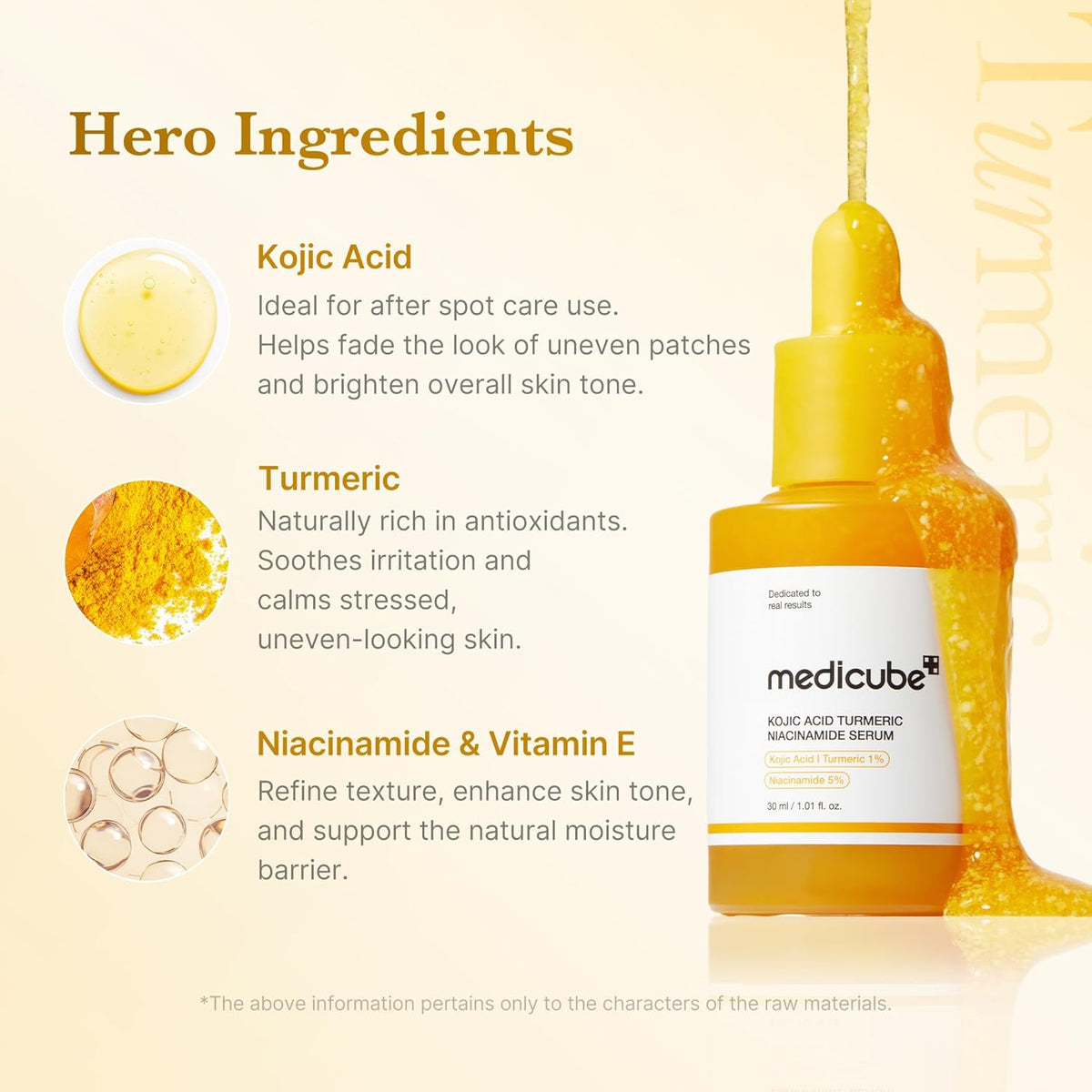 Medicube Sérum Ácido Kójico, Cúrcuma e Niacinamida 30 ml