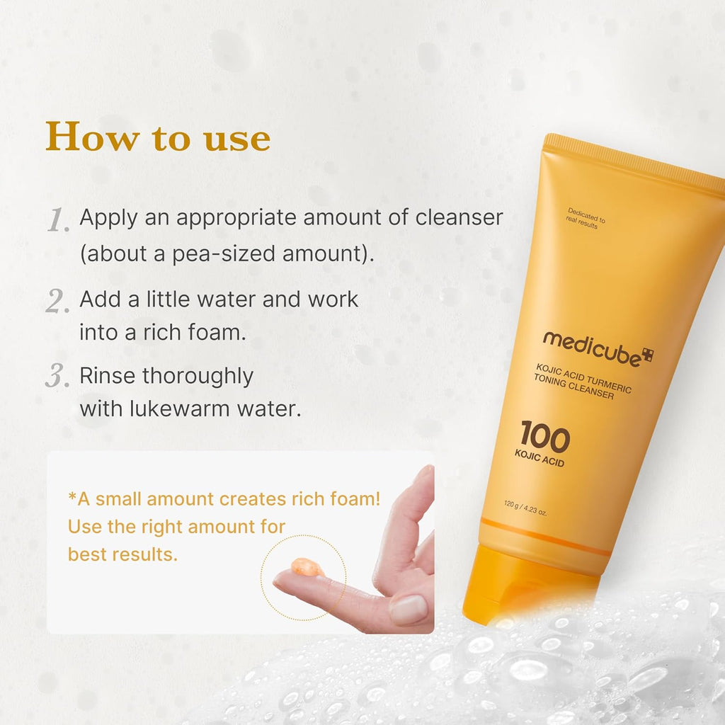 Medicube Limpador Facial com Ácido Kójico e Cúrcuma 120 g