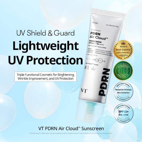 VT Cosmetics Protetor Solar PDRN Air Cloud 50 ml