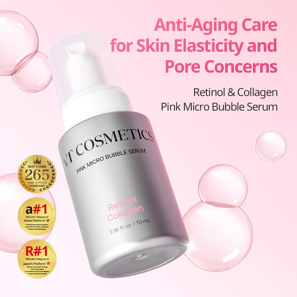 VT Cosmetics Sérum de Microbolhas Rosa Retinol e Colágeno 70 ml