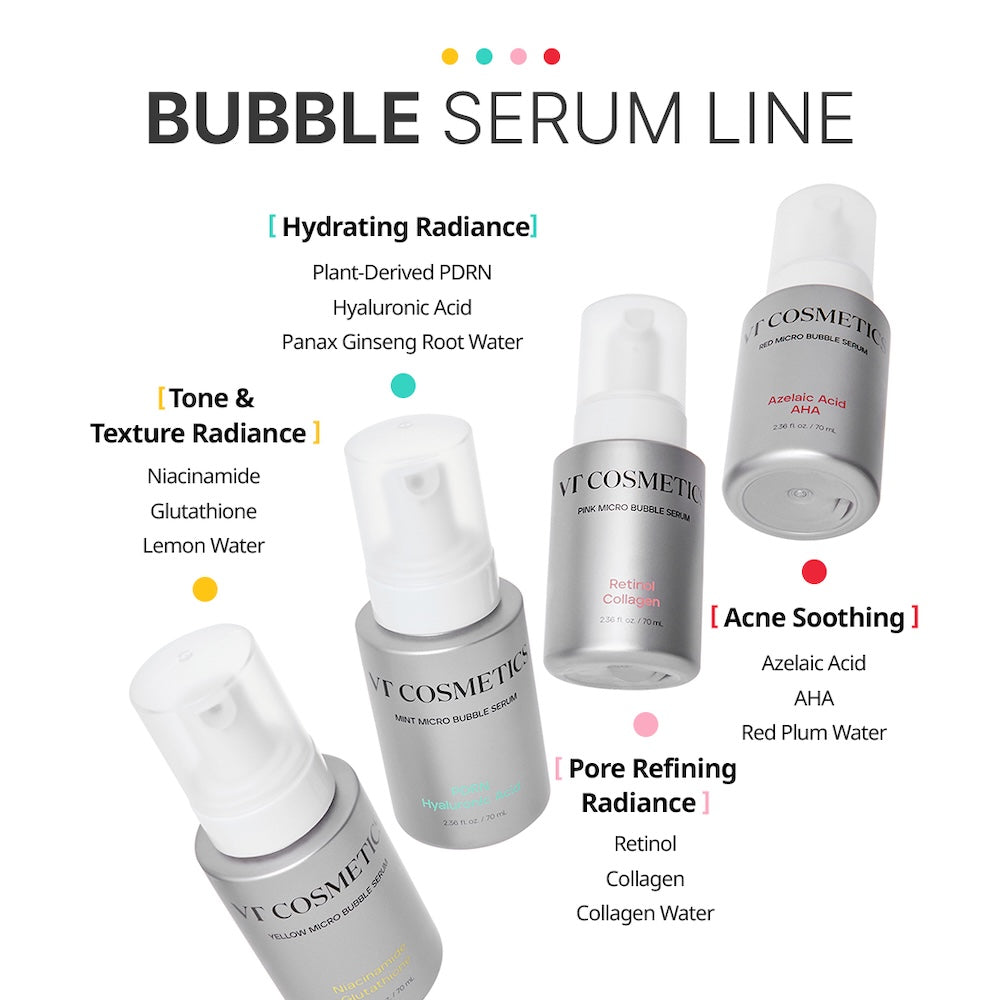 VT Cosmetics Sérum de Microbolhas PDRN Ácido Hialurônico 70 ml