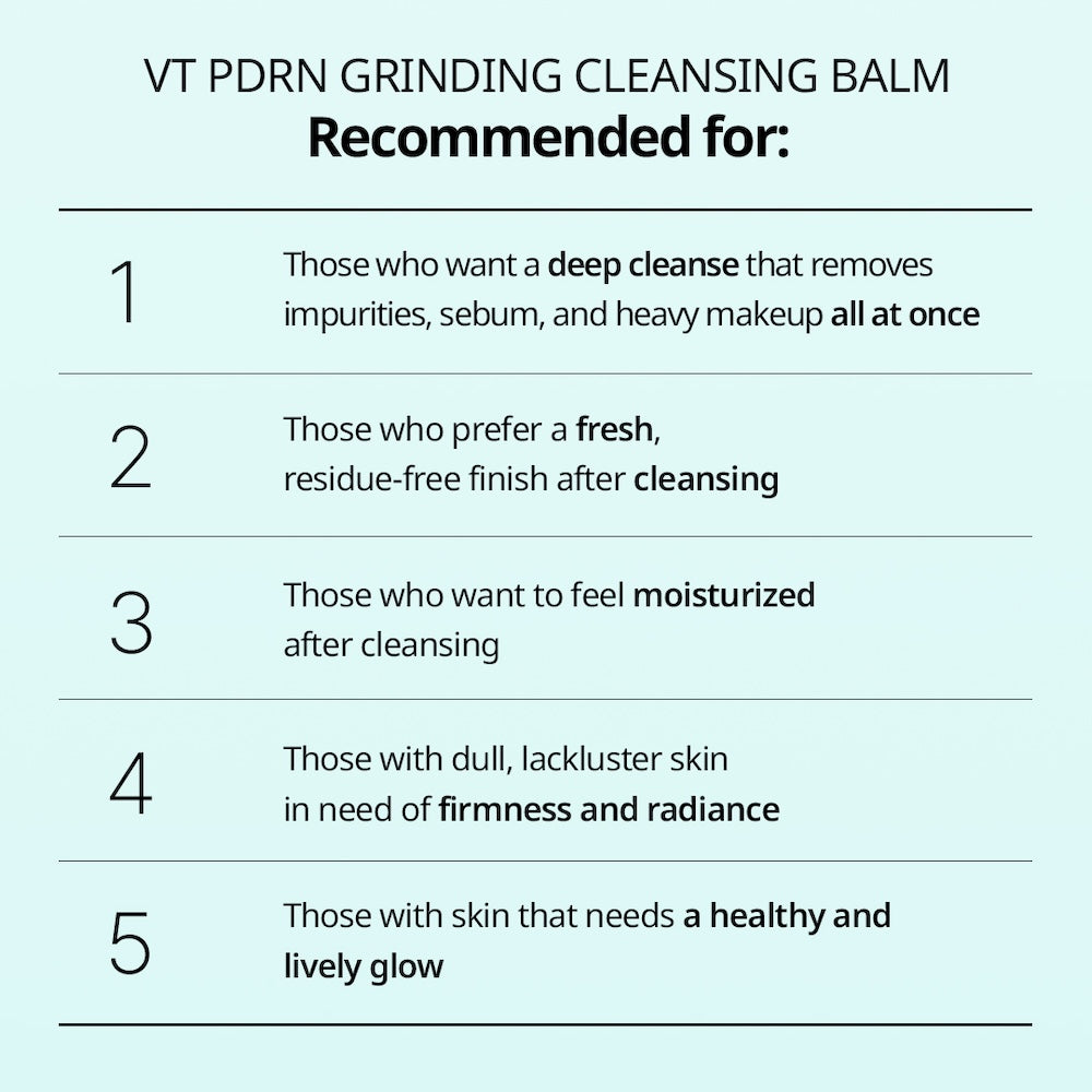 VT Cosmetics Bálsamo de Limpeza PDRN Grinding 50 ml