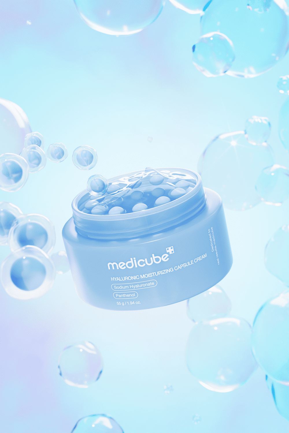Medicube Creme Hidratante com Cápsulas de Ácido Hialurônico 55 g