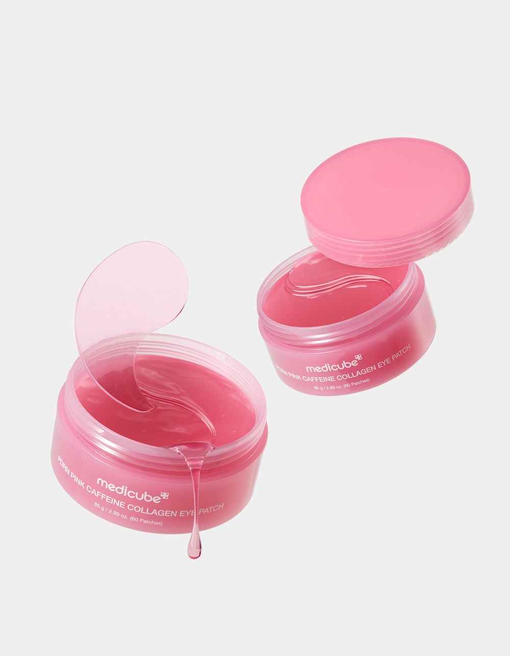 Medicube Máscaras para Olhos PDRN Pink Cafeína e Colágeno 60 unidades