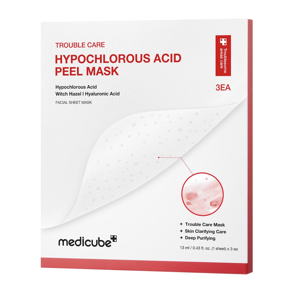 Medicube Máscara Esfoliante Hypochlorous Acid Peel 3 unidades