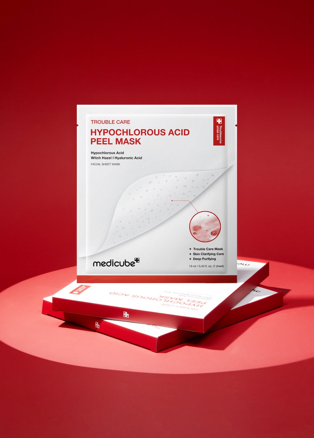 Medicube Máscara Esfoliante Hypochlorous Acid Peel 3 unidades
