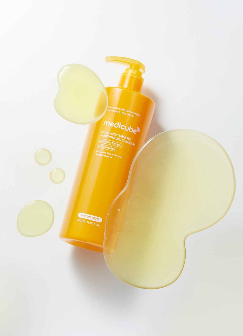 Medicube Gel de Limpeza Espumante com Ácido Kójico e Cúrcuma 500 ml