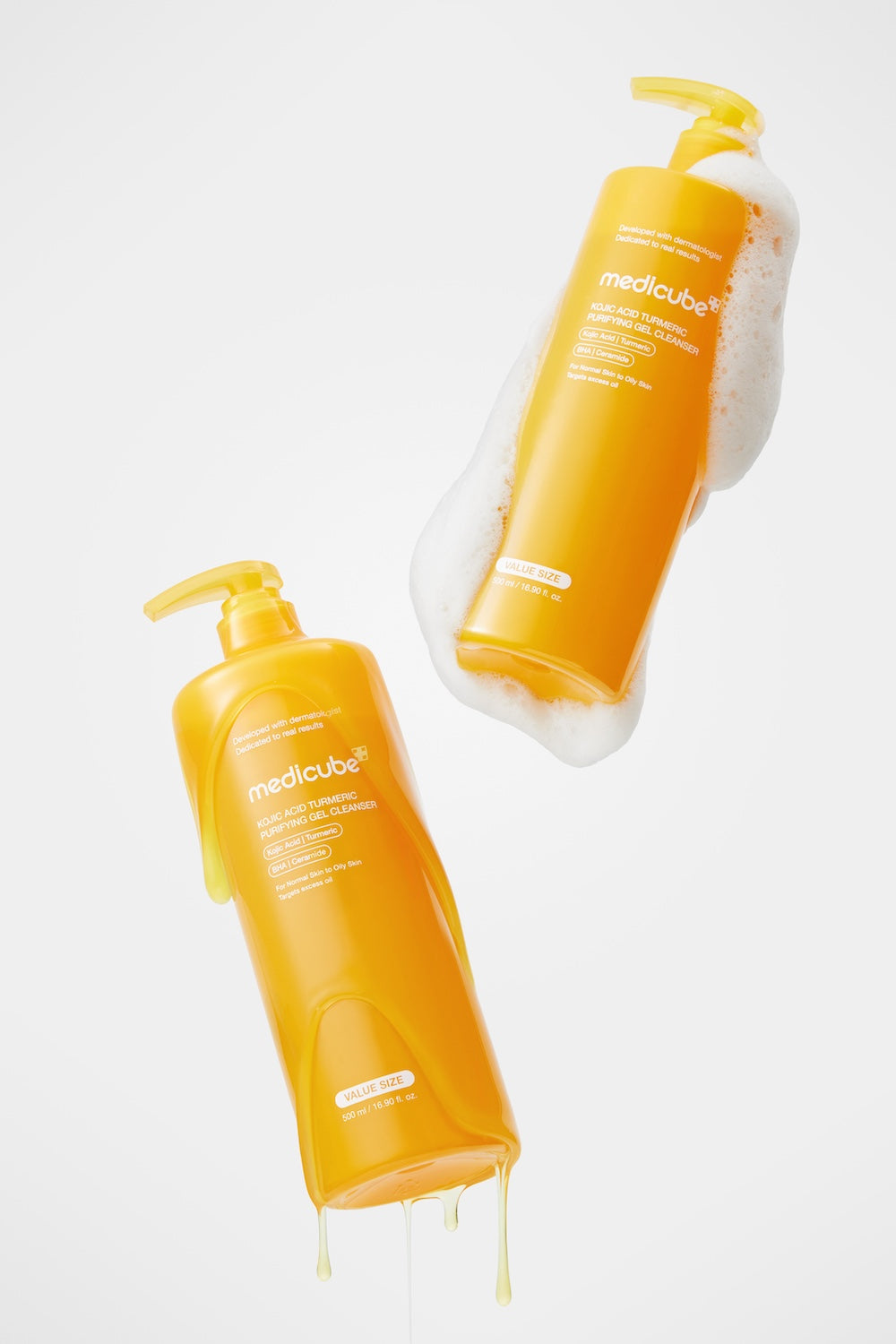 Medicube Gel de Limpeza Espumante com Ácido Kójico e Cúrcuma 500 ml