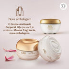 Creme Acetinado Hidratante Desodorante Corporal Lily 250g