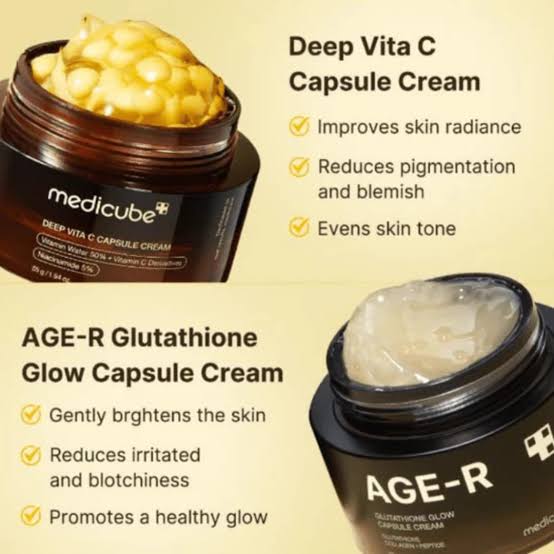 Medicube Creme com Cápsulas AGE-R Glutathione Glow