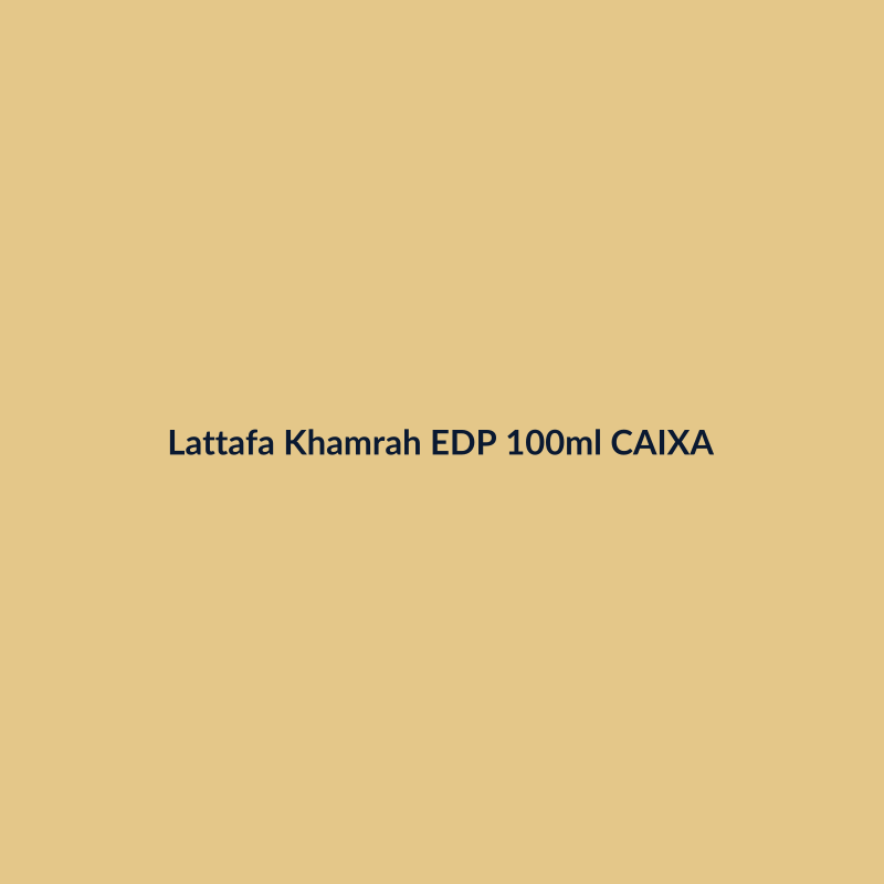 Lattafa Khamrah EDP 100ml CAIXA