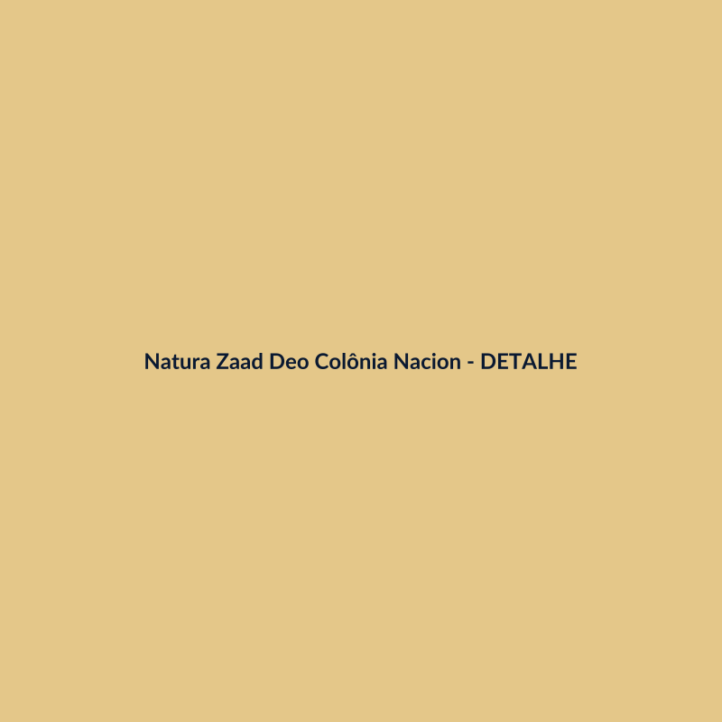 Natura Zaad Deo Colônia Nacional 100ml - imagem 3