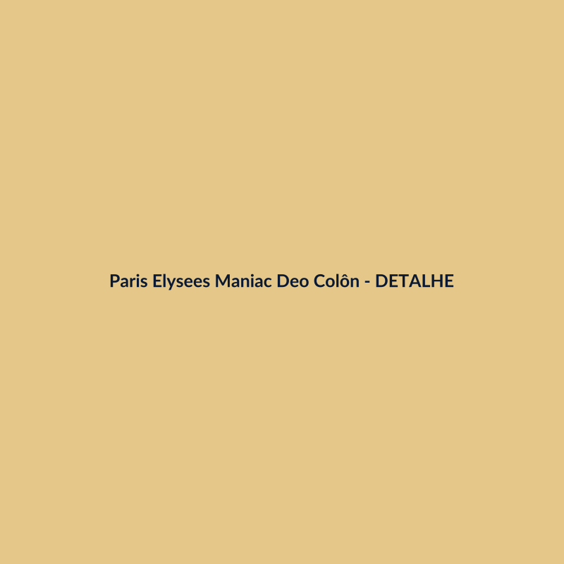 Paris Elysees Maniac Deo Colônia Nacional 50ml - imagem 3
