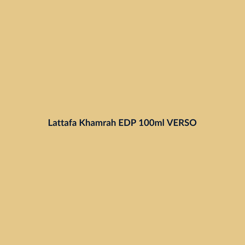 Lattafa Khamrah EDP 100ml VERSO