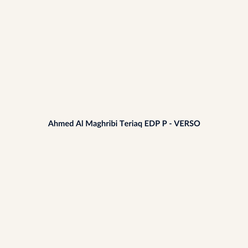 Ahmed Al Maghribi Teriaq EDP Perfume Árabe 90ml - imagem 2