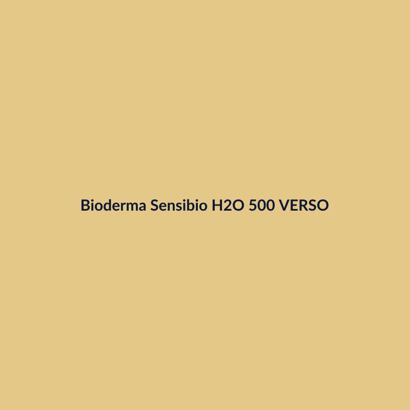 Bioderma Sensibio H2O 500ml Micelar VERSO