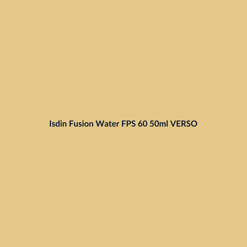 Isdin Fusion Water FPS 60 50ml VERSO
