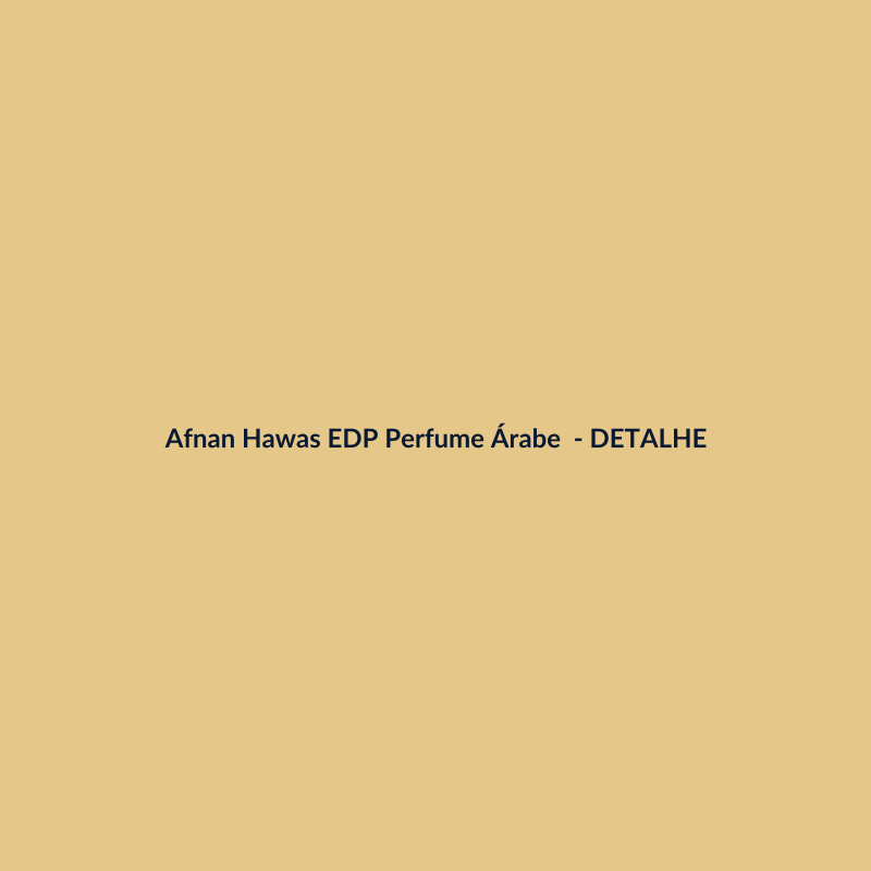 Afnan Hawas EDP Perfume Árabe 30ml - imagem 3