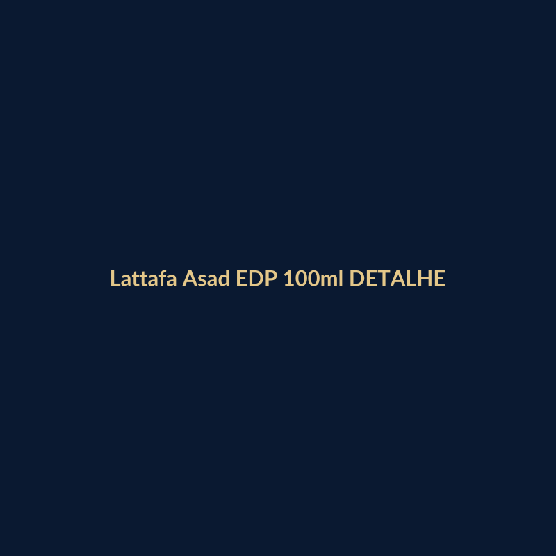 Lattafa Asad EDP 100ml DETALHE