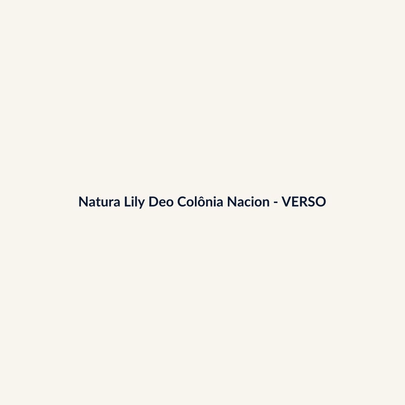Natura Lily Deo Colônia Nacional 50ml - imagem 2